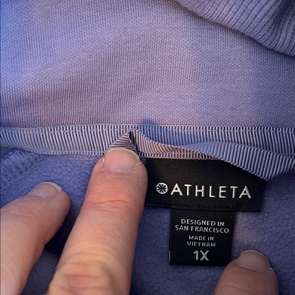 Athleta Lavender Full-Zip Hoodie - Picture 3 of 10